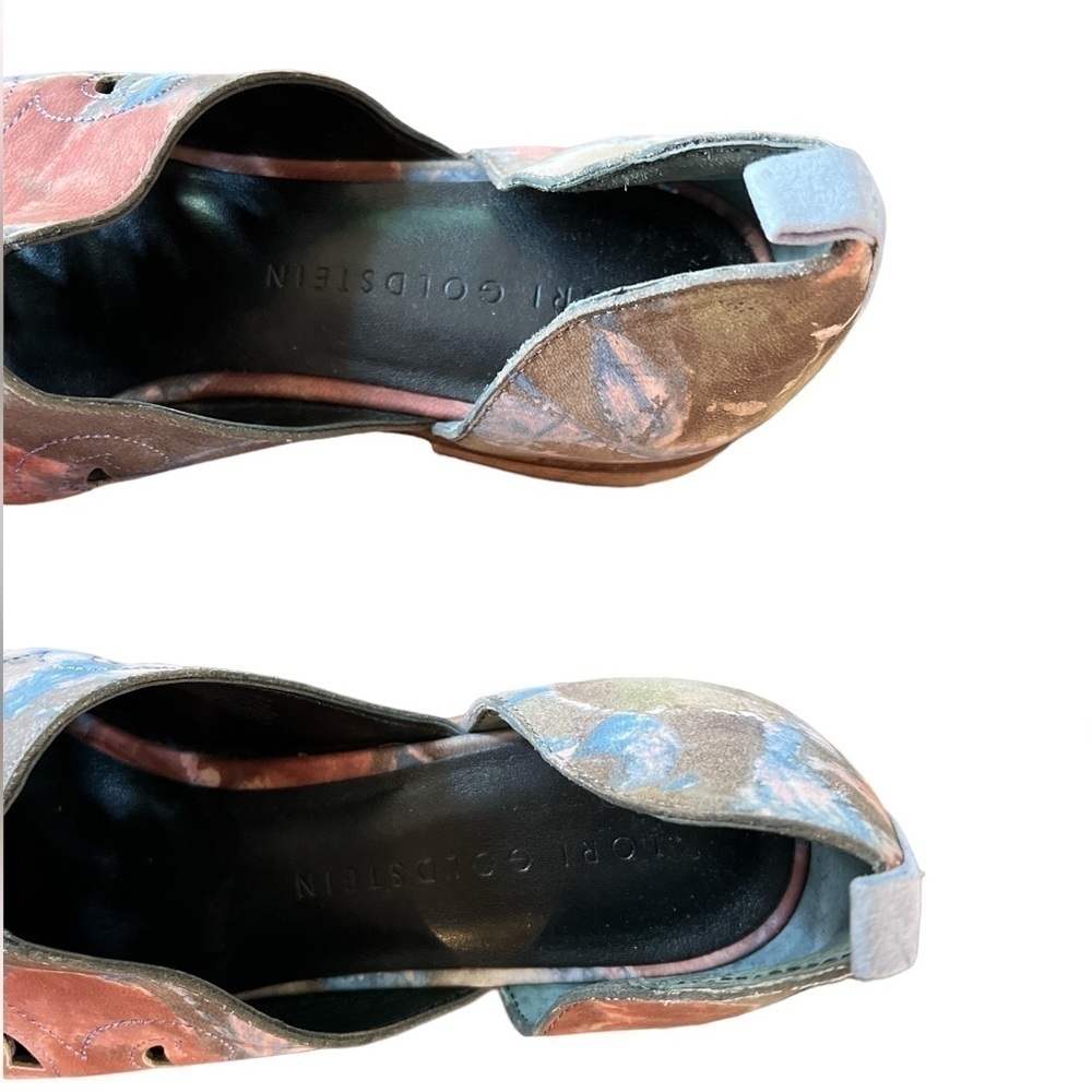 Lori Goldstein Collection Perforated Western Slip On Shoe Floral size 8 - Picture 3 of 8
